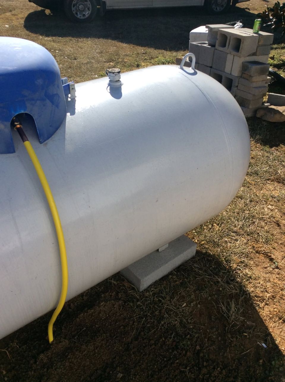 Gas Line Installed from a Propane Tank to a Heater